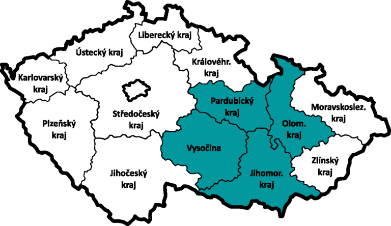 Brno, Pardubice, Olomouc, Zábřeh, Svitavy, Boskovice